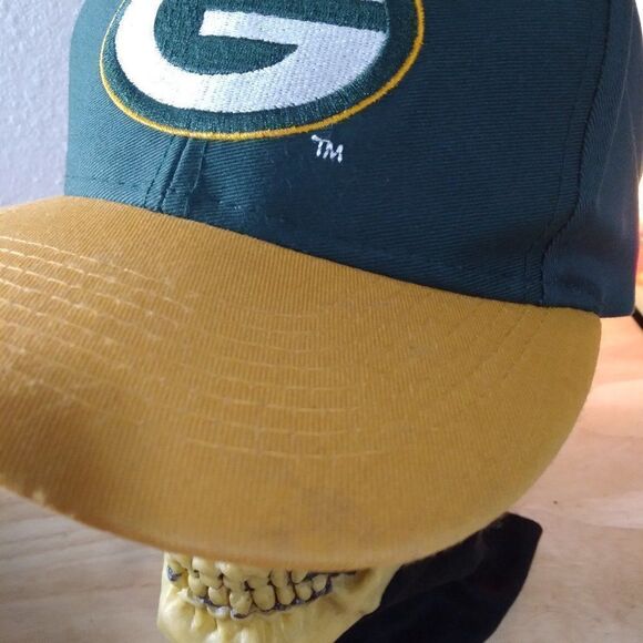Vintage Logo 7 Green Bay Packers Snap Back Hat - Picture 3 of 10